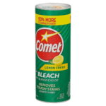 Comet Lemon Fresh Powder Cleanser with Bleach 21 Oz | Scratch Free | Cleans Through Stains | Bathroom Cleaning Supplies | Toilet Cleaners for Inside the Bowl | Household Cleaning | Recyclable Packing