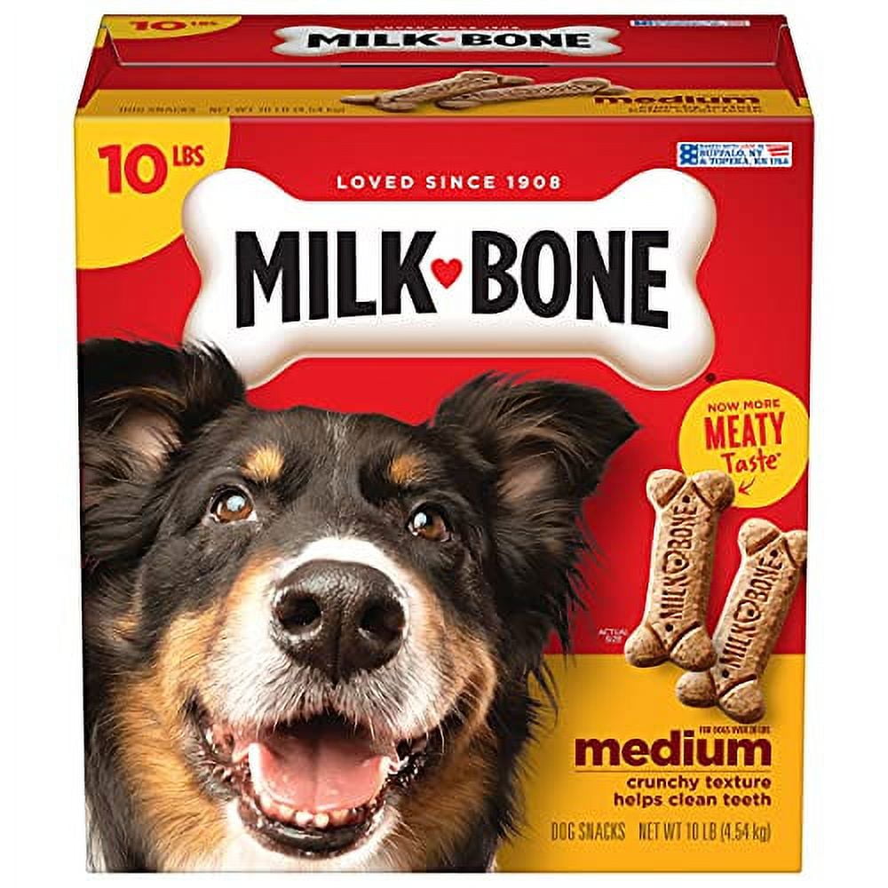 store_01K7Y07ERAX63ZXPYPB032PK4M2Fassets2Fb5aaf1d6-03b8-4164-9b7c-1ec7d5f769fb.jpeg Milk-Bone Original Dog Treats Biscuits for Medium Dogs, 10 Pounds (Packaging May Vary) - Image 1