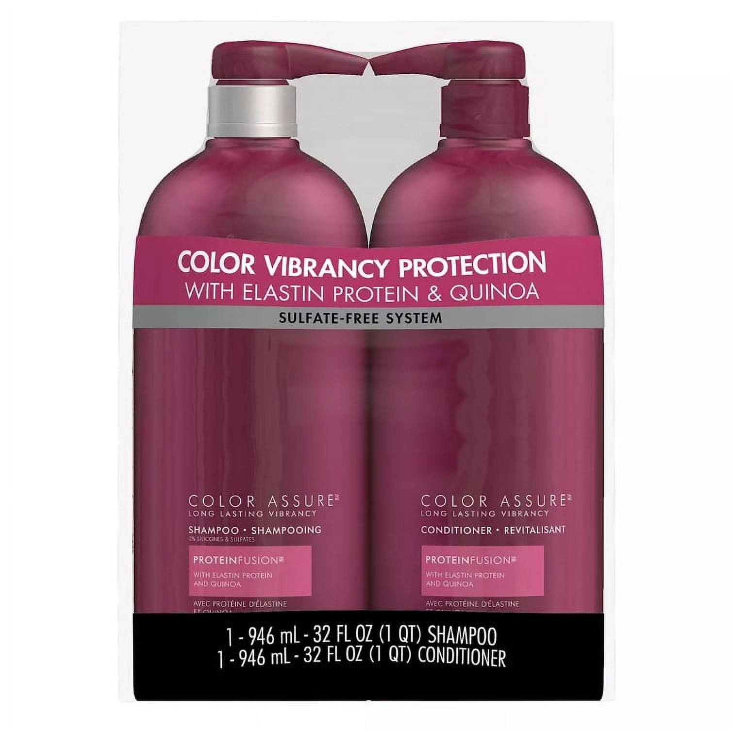store_01K7Y07ERAX63ZXPYPB032PK4M2Fassets2Fdc5765d8-d401-45c9-8255-24b233d78fbe.jpeg Nexxus Color Assure Shampoo and Conditioner for Color Treated Hair, 2 ct./32 oz. - Image 1