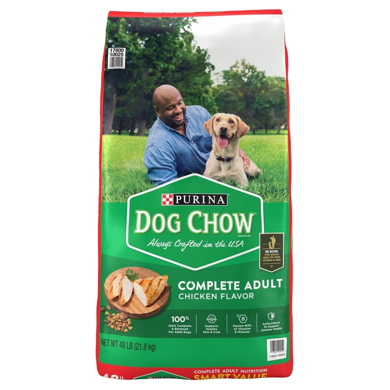 store_01K7Y07ERAX63ZXPYPB032PK4M2Fassets2Fec7571c2-fb88-4402-9121-9d968458e1c1.jpeg Purina Dog Chow Complete Adult Dry Dog Food, Chicken Flavor (48 Pounds) - Image 1